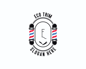 Barber Haircut Grooming logo design