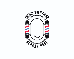 Barber Haircut Grooming logo design