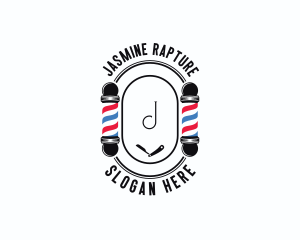 Barber Haircut Grooming logo design