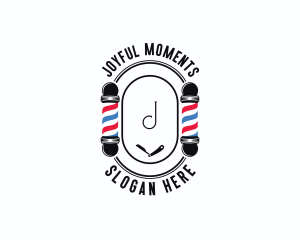 Barber Haircut Grooming logo design