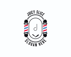 Barber Haircut Grooming logo design