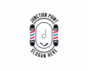 Barber Haircut Grooming logo design