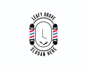 Barber Haircut Grooming logo design