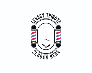 Barber Haircut Grooming logo design