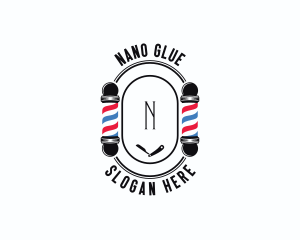 Barber Haircut Grooming logo design