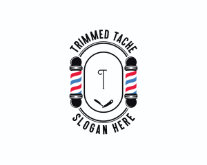 Barber Haircut Grooming logo design