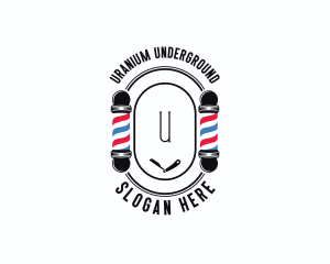 Barber Haircut Grooming logo design