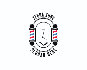 Barber Haircut Grooming logo design