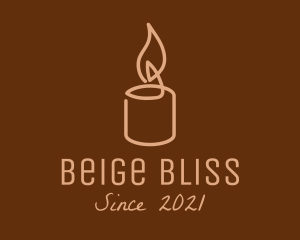 Beige Candle Light logo