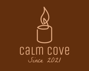 Beige Candle Light logo