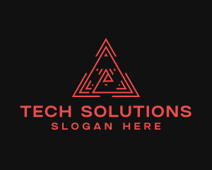 Digital Tech Pyramid Logo