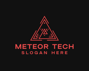 Digital Tech Pyramid logo design