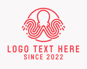 Octopus Technology Animal logo