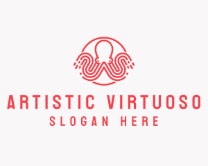 Octopus Technology Animal logo design