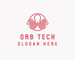 Octopus Technology Animal logo design