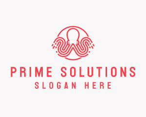 Octopus Technology Animal logo design