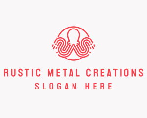 Octopus Technology Animal logo design