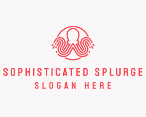 Octopus Technology Animal logo design