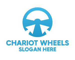 Pointer Steering Wheel logo design