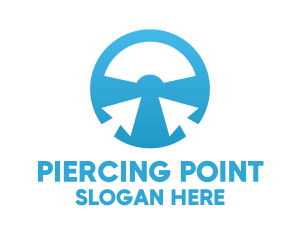 Pointer Steering Wheel logo design