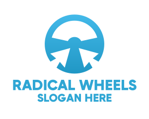 Pointer Steering Wheel logo design