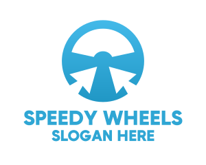 Pointer Steering Wheel logo design