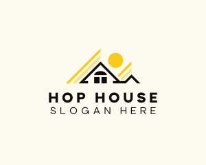 Roof House Property logo design