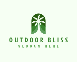 Tropical Palm Tree  logo design