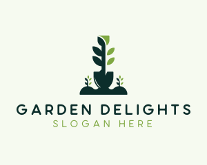 Garden Shovel Landscaping logo design