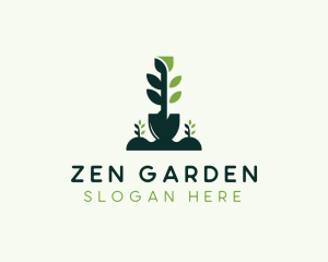 Garden Shovel Landscaping logo design