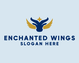 Winged Bull Company  logo design