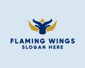 Winged Bull Company  logo design