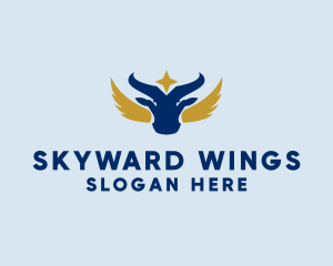 Winged Bull Company  logo design