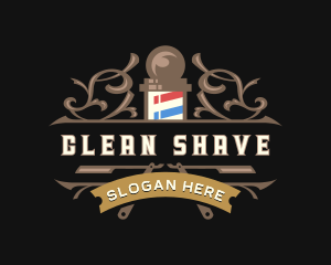 Razor Barber Deco logo design