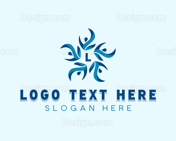 Floral Human Organization Logo