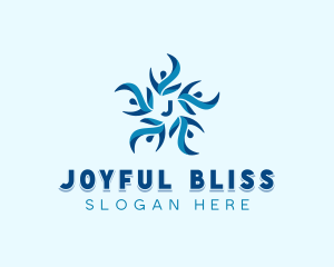 Floral Human Organization logo design