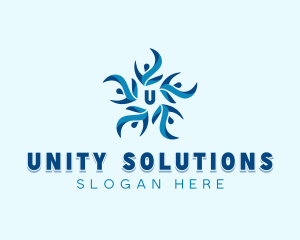 Floral Human Organization logo design