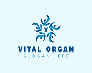 Floral Human Organization logo design