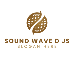 Modern Wave Globe Company logo design