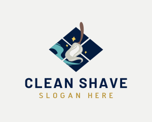 Mop Clean Window logo design