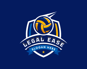Sport Volleyball Shield logo
