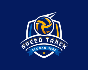 Sport Volleyball Shield logo