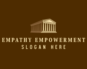 Architecture Greek Parthenon logo design