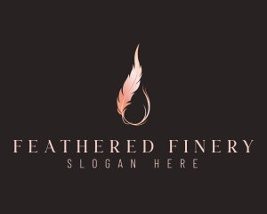 Avian Feather Spa logo design