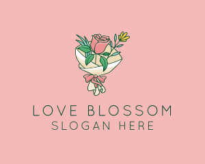 Rose Flower Florist Bouquet  logo