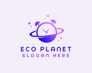 Planet Alarm Clock  logo design