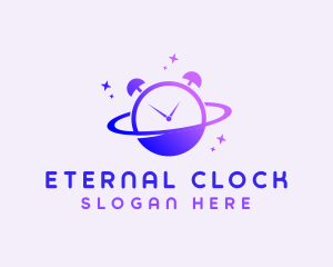 Planet Alarm Clock  logo design