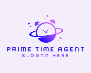 Planet Alarm Clock  logo design