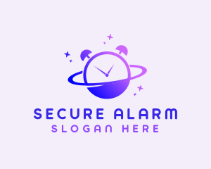 Planet Alarm Clock  logo design