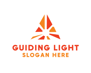 Pyramid Sun Light logo design